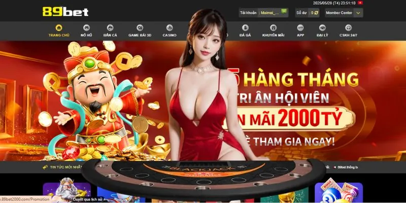 Nhà cái 89bet4 khuyến mãi đăng ký tài khoản